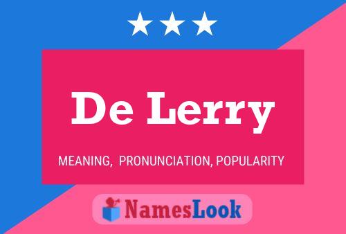 Póster del nombre De Lerry