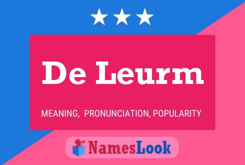 Póster del nombre De Leurm