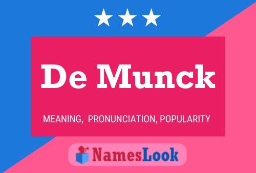 Póster del nombre De Munck