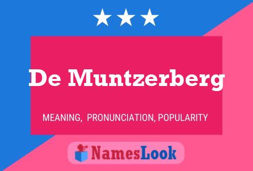 Póster del nombre De Muntzerberg