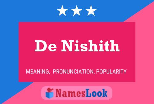 Póster del nombre De Nishith