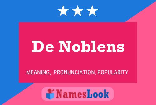 Póster del nombre De Noblens