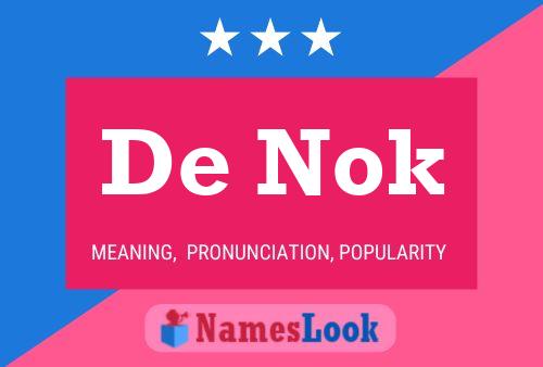 Póster del nombre De Nok