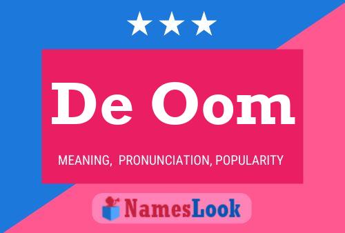 Póster del nombre De Oom