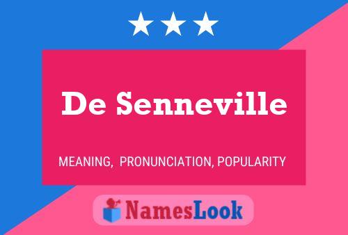 Póster del nombre De Senneville