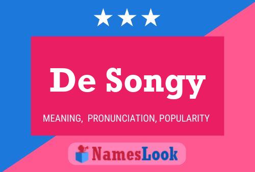 Póster del nombre De Songy