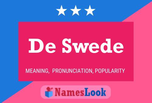 Póster del nombre De Swede