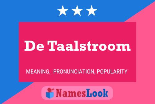 Póster del nombre De Taalstroom