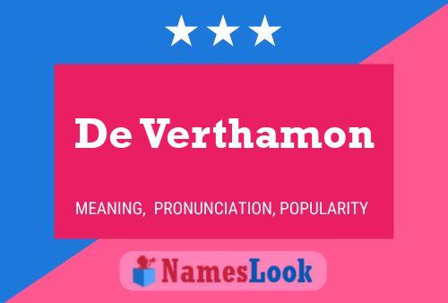 Póster del nombre De Verthamon