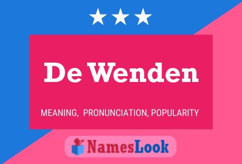 Póster del nombre De Wenden