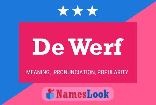 Póster del nombre De Werf