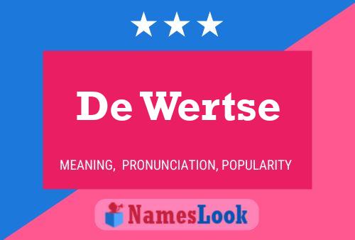 Póster del nombre De Wertse