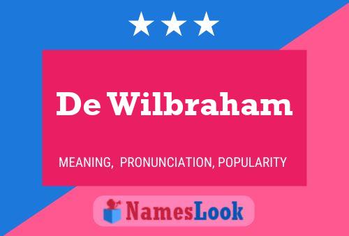 Póster del nombre De Wilbraham