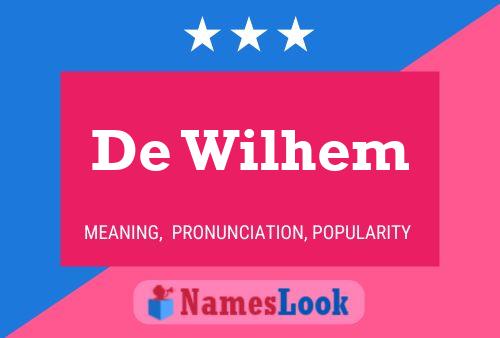 Póster del nombre De Wilhem