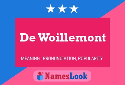 Póster del nombre De Woillemont