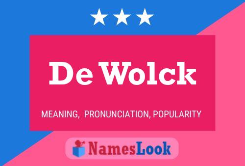 Póster del nombre De Wolck