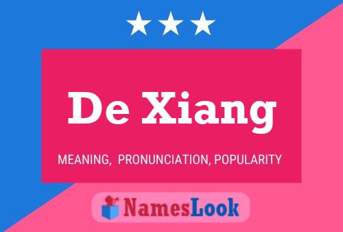 Póster del nombre De Xiang