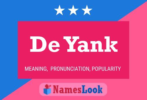 Póster del nombre De Yank