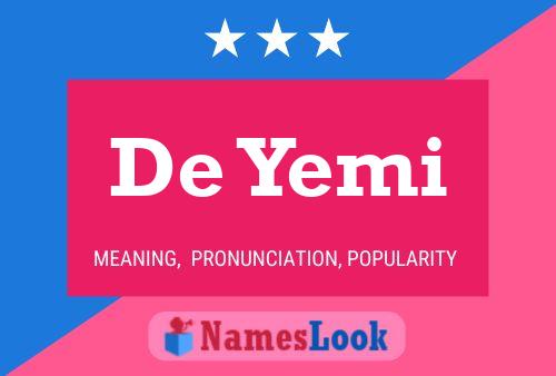 Póster del nombre De Yemi