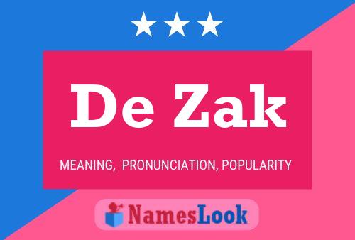 Póster del nombre De Zak