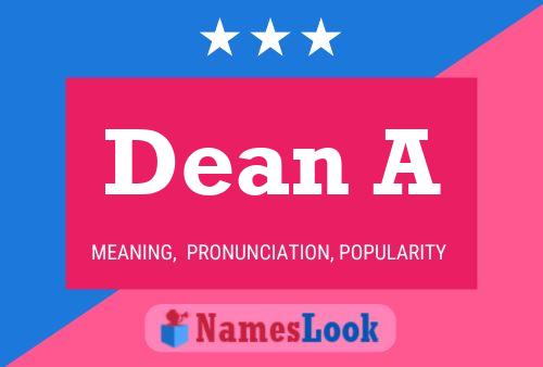 Póster del nombre Dean A