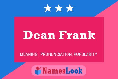 Póster del nombre Dean Frank