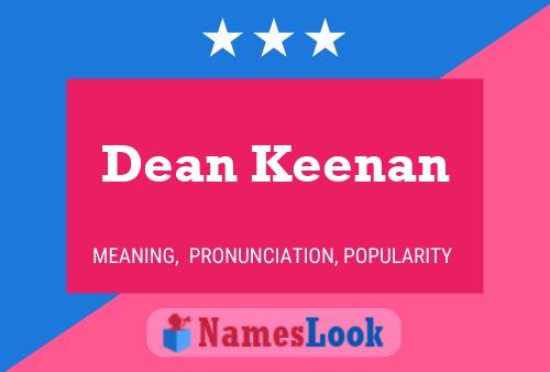 Póster del nombre Dean Keenan