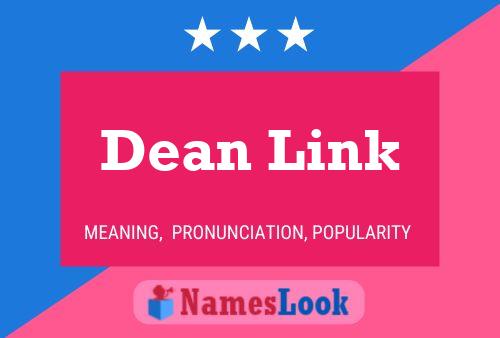 Póster del nombre Dean Link