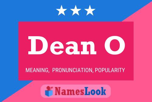 Póster del nombre Dean O