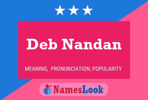 Póster del nombre Deb Nandan