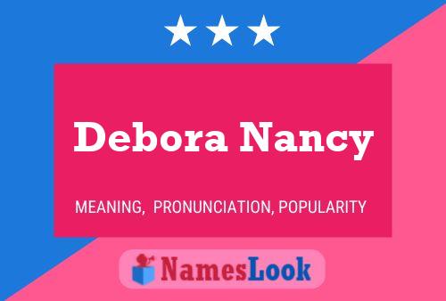 Póster del nombre Debora Nancy