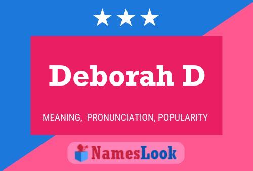 Póster del nombre Deborah D