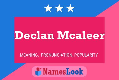 Póster del nombre Declan Mcaleer