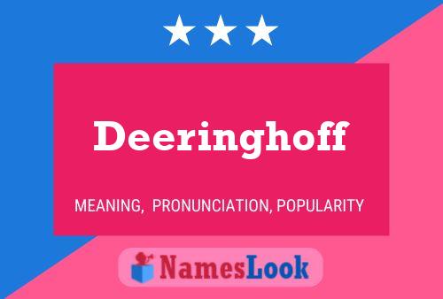 Póster del nombre Deeringhoff