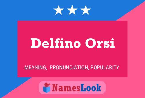 Póster del nombre Delfino Orsi