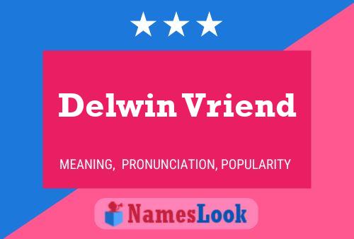 Póster del nombre Delwin Vriend