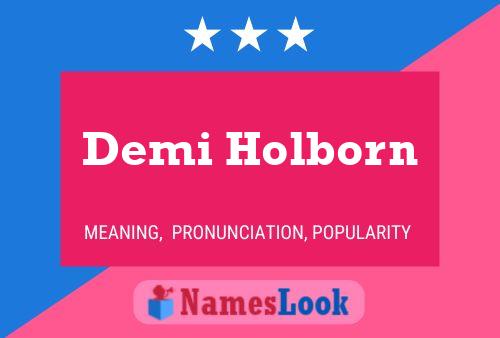 Póster del nombre Demi Holborn