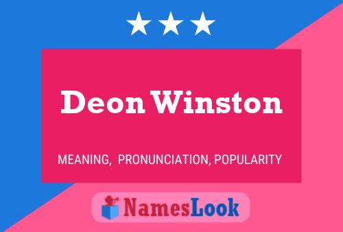 Póster del nombre Deon Winston