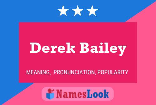 Póster del nombre Derek Bailey