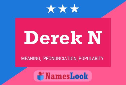 Póster del nombre Derek N