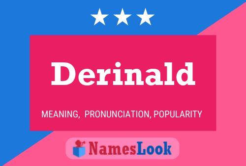 Póster del nombre Derinald