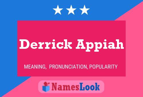 Póster del nombre Derrick Appiah