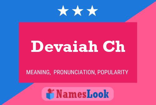 Póster del nombre Devaiah Ch