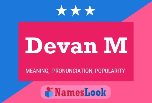 Póster del nombre Devan M