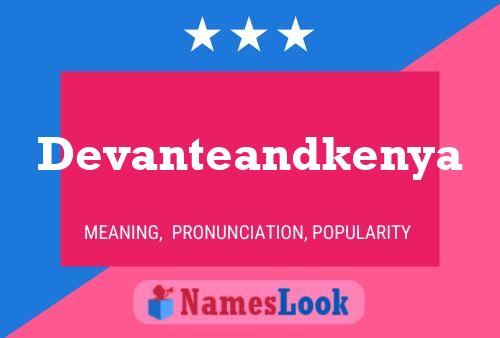 Póster del nombre Devanteandkenya