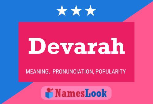 Póster del nombre Devarah