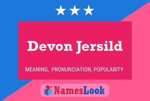 Póster del nombre Devon Jersild