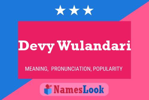 Póster del nombre Devy Wulandari