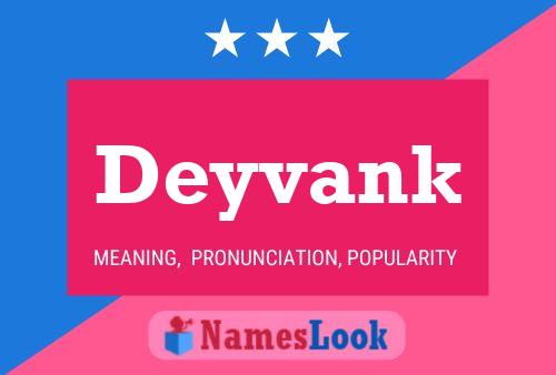 Póster del nombre Deyvank