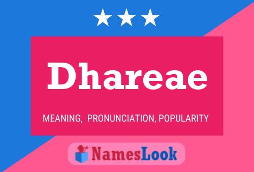 Póster del nombre Dhareae